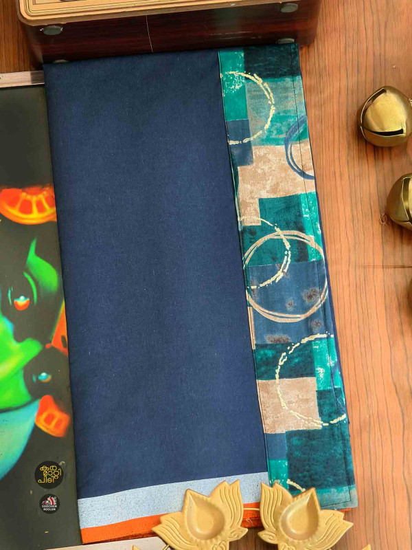 Navy Blue Limited Edition Cotton Dhoti