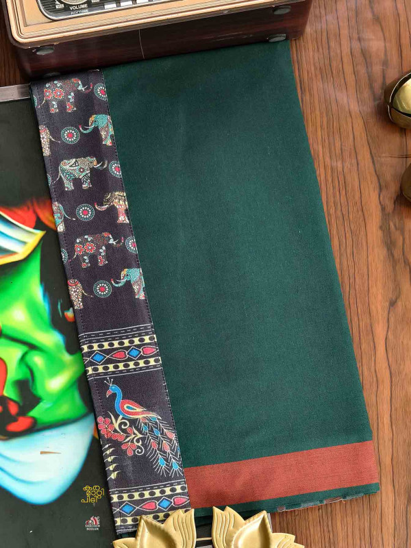 Bottle Green Limited Edition Cotton Dhoti