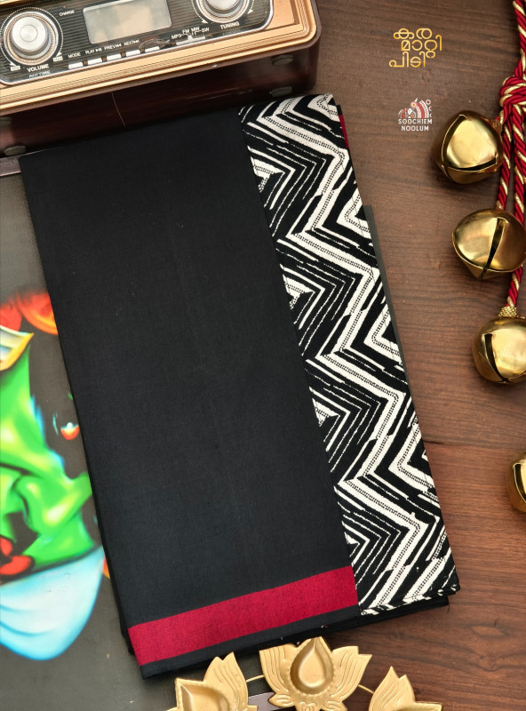 Black Limited Edition Premium Cotton Dhoti