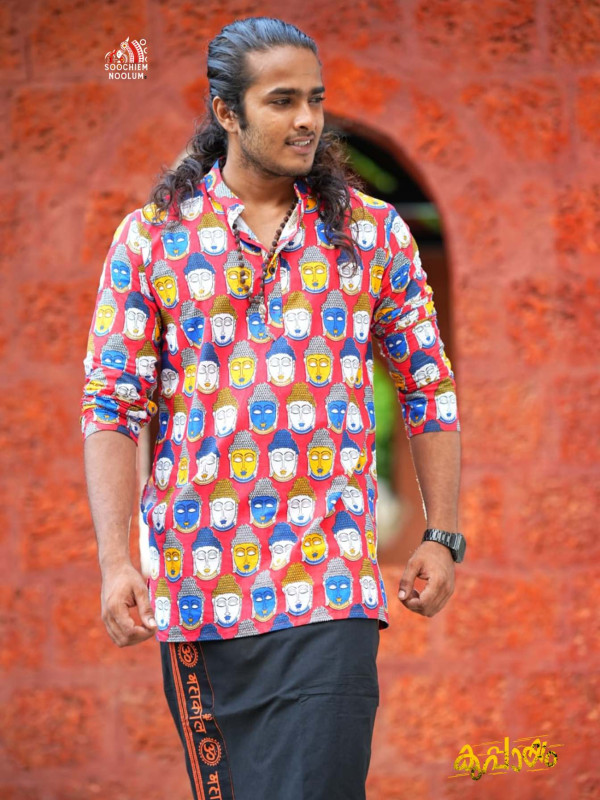 Red Buddha Premium Designer Kurta [Clearance Sale][KURTA0005]