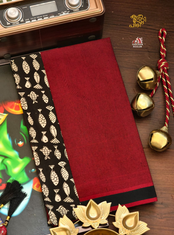 Marood Red Limited Edition Cotton Dhoti