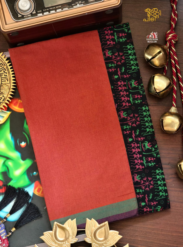Kavy Orange Limited Edition Cotton Dhoti