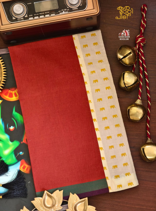 Kavy Orange Limited Edition Cotton Dhoti