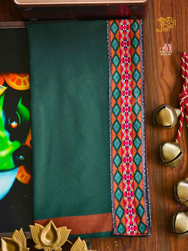Bottle Green Limited Edition Cotton Dhoti[DHOTI000423]