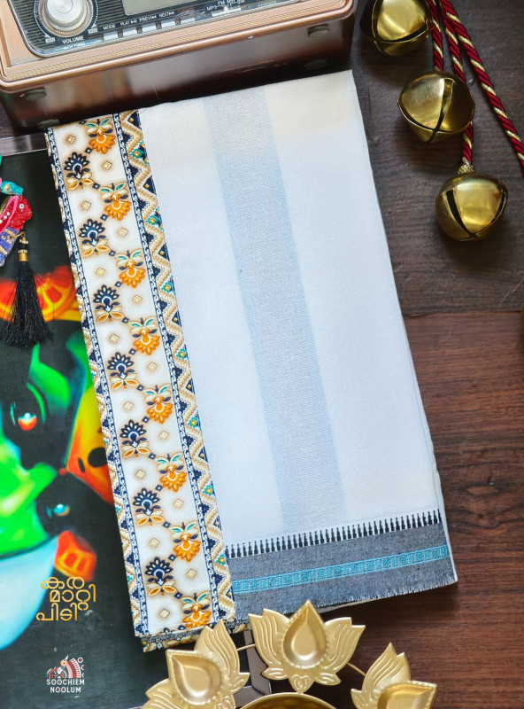 Pure-White Limited Edition Premium Cotton Dhoti Handloom
