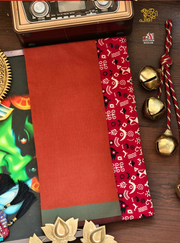 Kavy Orange Limited Edition Cotton Dhoti