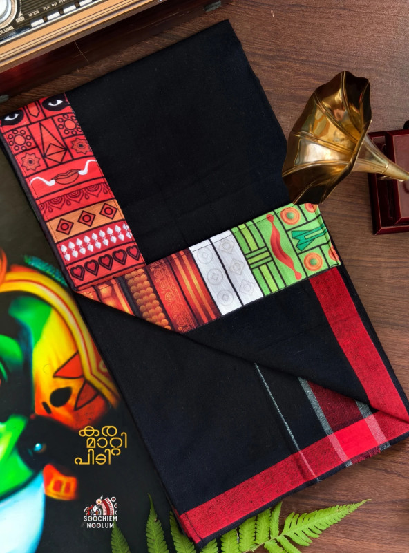 Duo Design Premium Black Handloom Dhoti