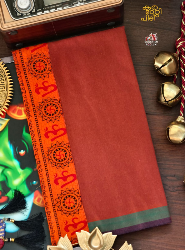 Kavy Orange Limited Edition Cotton Dhoti