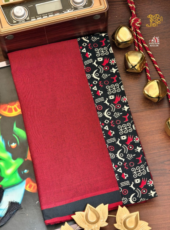 Marood Red Limited Edition Cotton Dhoti