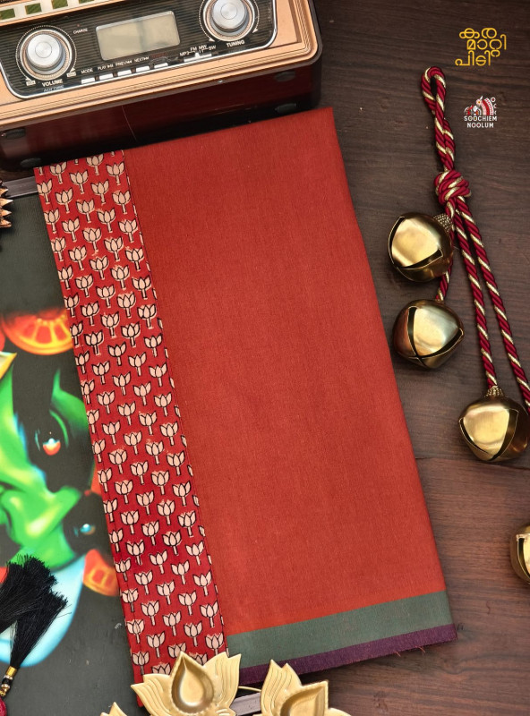 Kavy Orange Limited Edition Cotton Dhoti