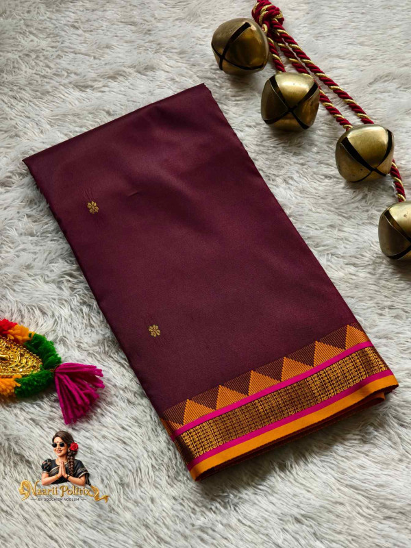 Butter Silk Saree -  Deep Maroon [SAREE000051]