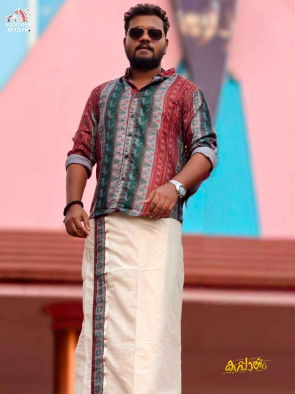 Premium Designer shirt+ Double Dhoti Combo[COMBO000244]