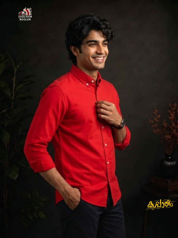 SOLID COLOUR SHIRT - RED