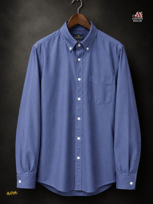 SOLID COLOUR SHIRT - LIGHT INDIGO