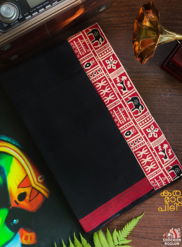 Black Limited Edition Premium Handloom Dhoti