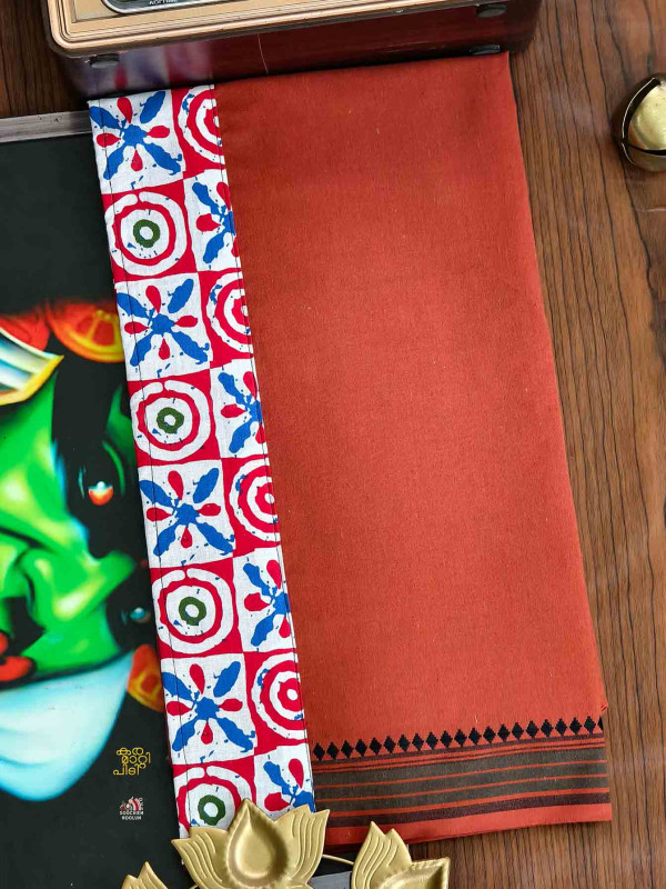 Kavy Orange Limited Edition Cotton Dhoti