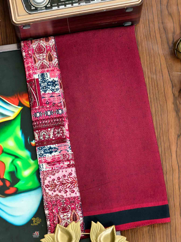 Marood Red Limited Edition Cotton Dhoti
