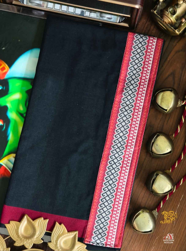 Black Limited Edition Premium Cotton Dhoti[DHOTI000370]