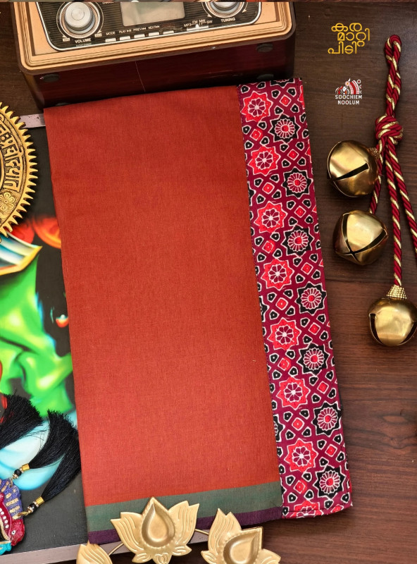 Kavy Orange Limited Edition Cotton Dhoti