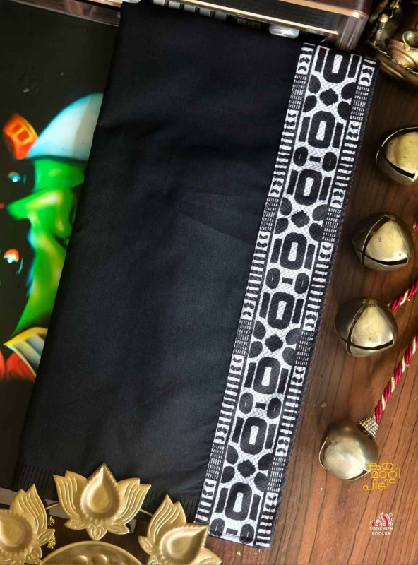 Black Limited Edition Premium Cotton Dhoti[DHOTI000368]