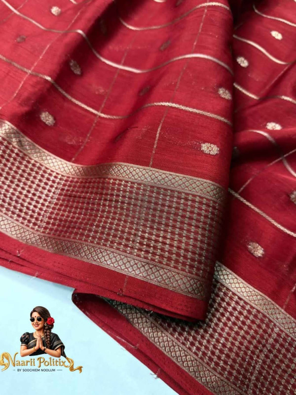 Viscose Chinon Weaving Pattern Saree With Siqvanc Work [SAREE0000163]