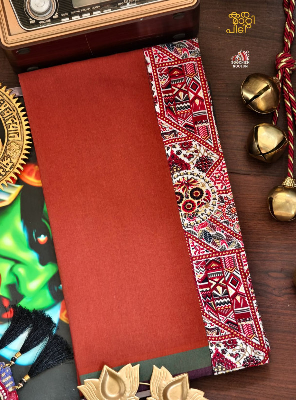 Kavy Orange Limited Edition Cotton Dhoti