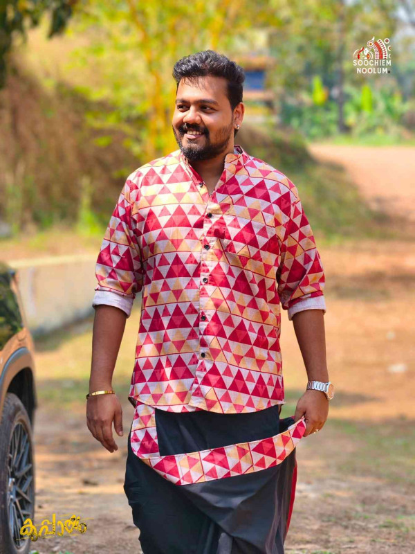 Designer Premium Shirt+ Single Cotton Dhoti Combo[COMBO000261]