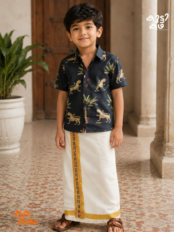 Keli -Designer Cotton Shirt For Kids