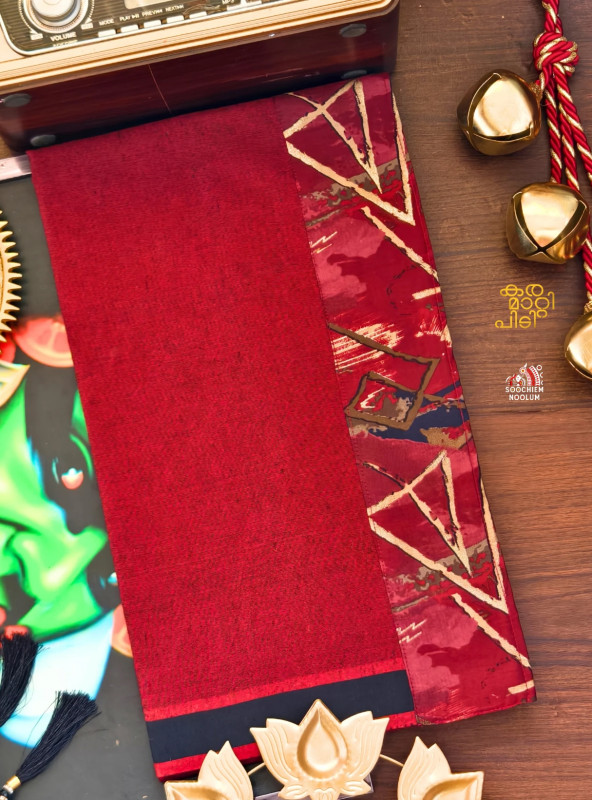 Marood Red Limited Edition Cotton Dhoti
