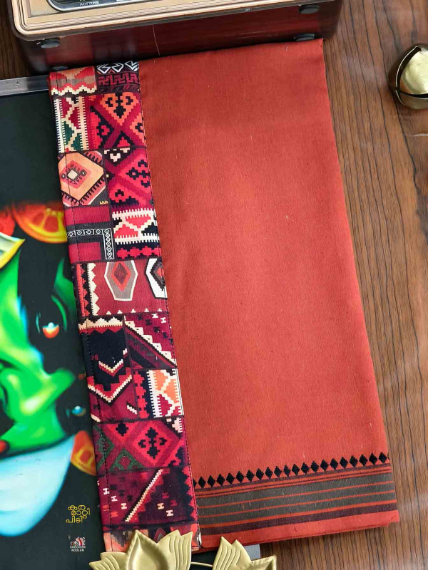 Kavy Orange Limited Edition Cotton Dhoti