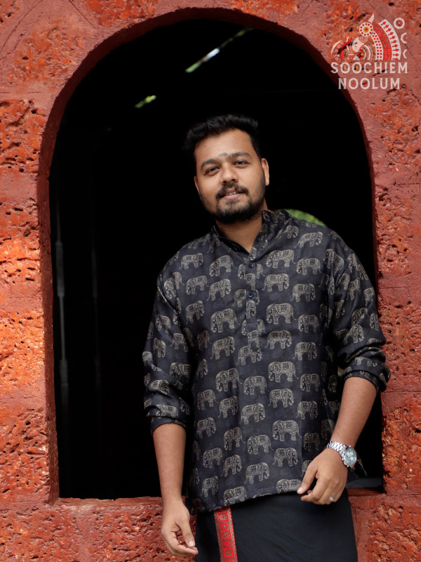 Designer Short Kurta-Elephant Print