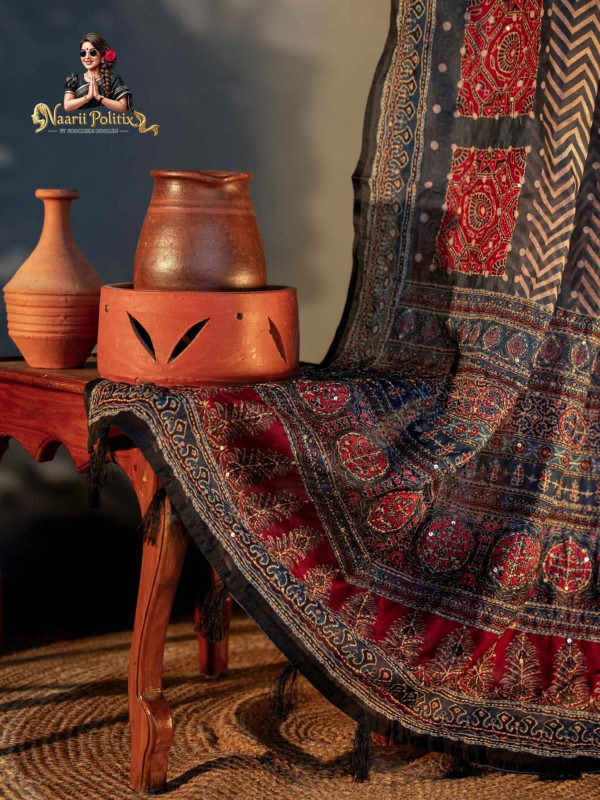 Soft Chanderi Cotton With Kantha Work [SAREE0000148]