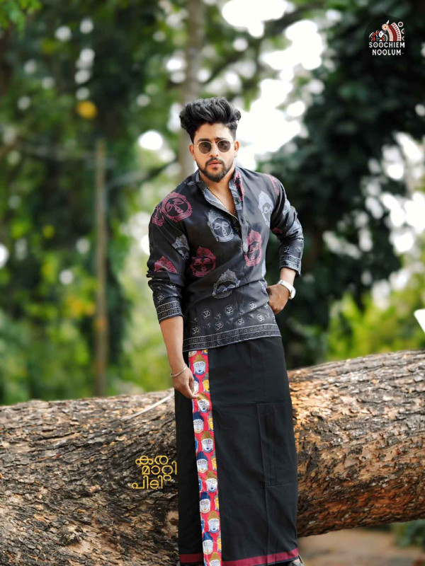 Designer Short Kurta-Budha Print