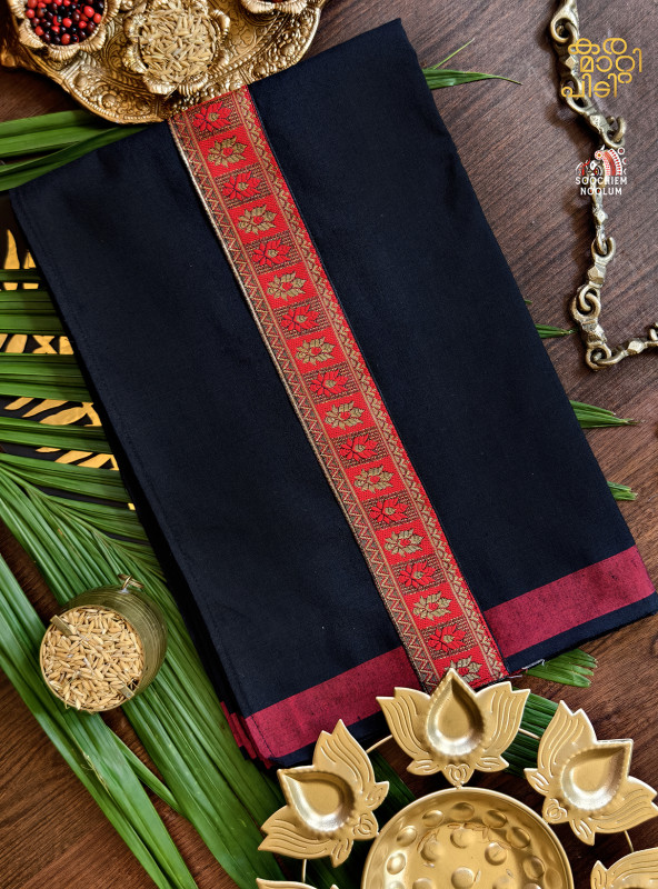 Black Limited Edition Premium Cotton Dhoti[DHOTI000236]