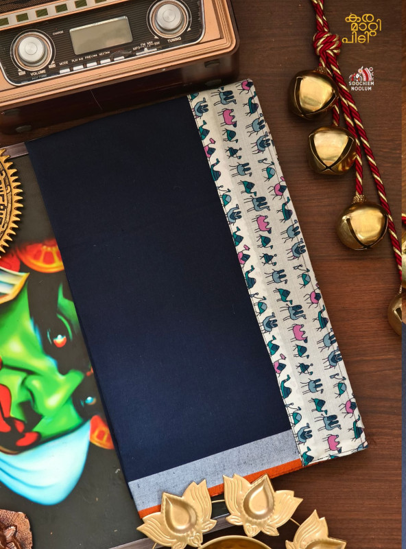 Navy Blue Limited Edition Cotton Dhoti