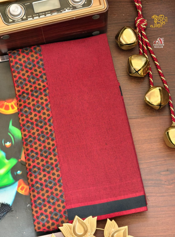 Marood Red Limited Edition Cotton Dhoti