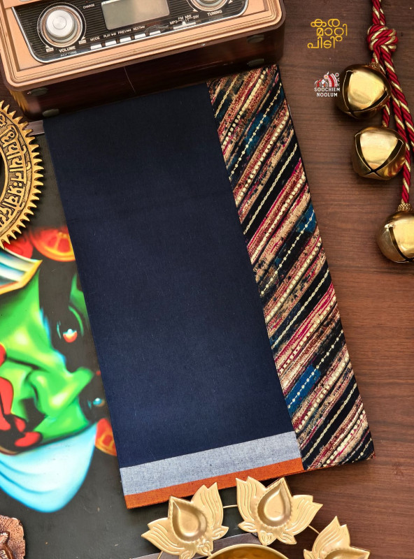 Navy Blue Limited Edition Cotton Dhoti