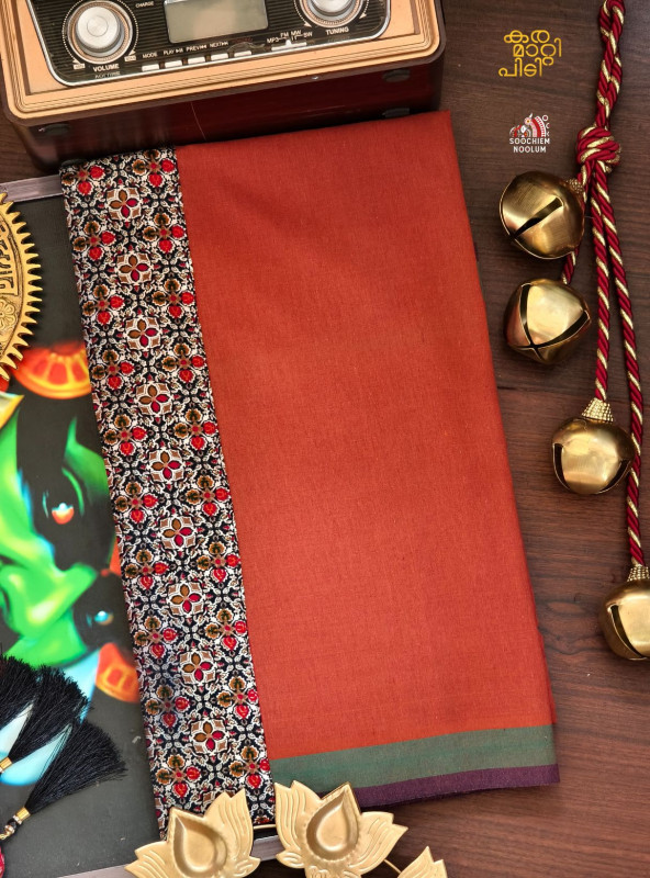 Kavy Orange Limited Edition Cotton Dhoti