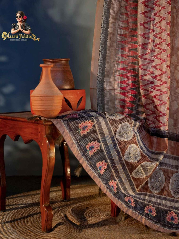 Soft Chanderi Cotton With Kantha Work [SAREE0000144]