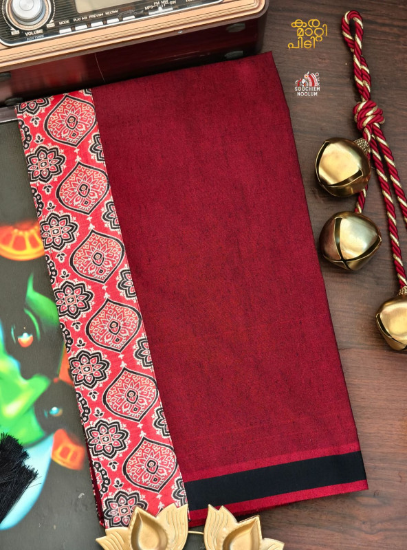 Marood Red Limited Edition Cotton Dhoti