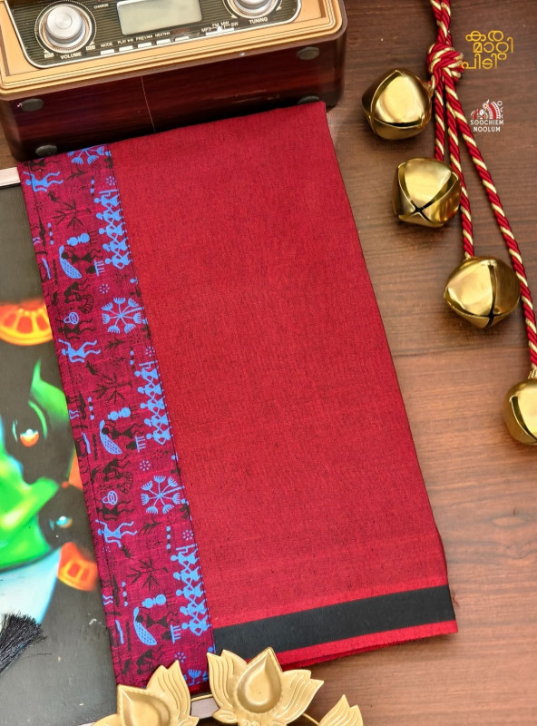 Marood Red Limited Edition Cotton Dhoti