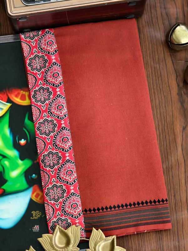Kavy Orange Limited Edition Cotton Dhoti