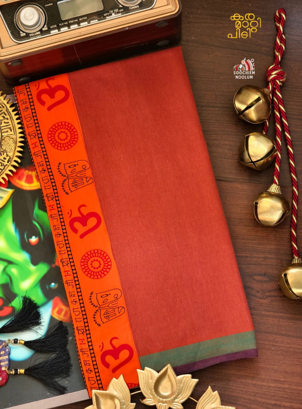 Kavy Orange Limited Edition Cotton Dhoti