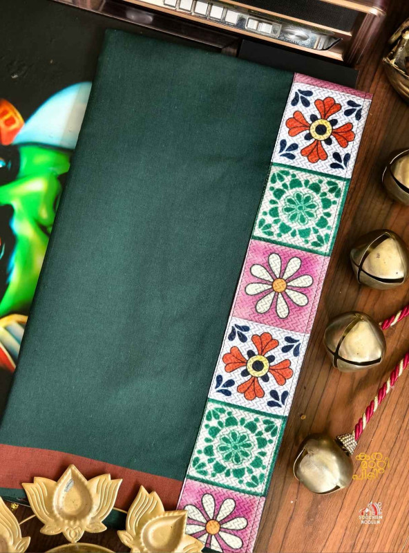 Bottle Green Limited Edition Cotton Dhoti[DHOTI000392]