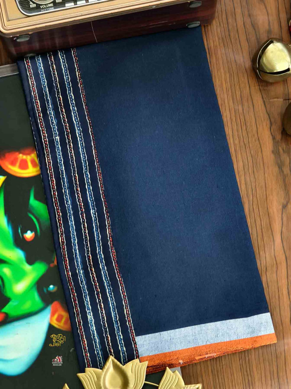 Navy Blue Limited Edition Cotton Dhoti