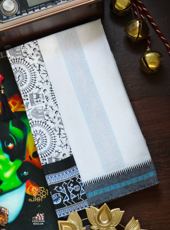 Pure-White Limited Edition Premium Cotton Dhoti Handloom