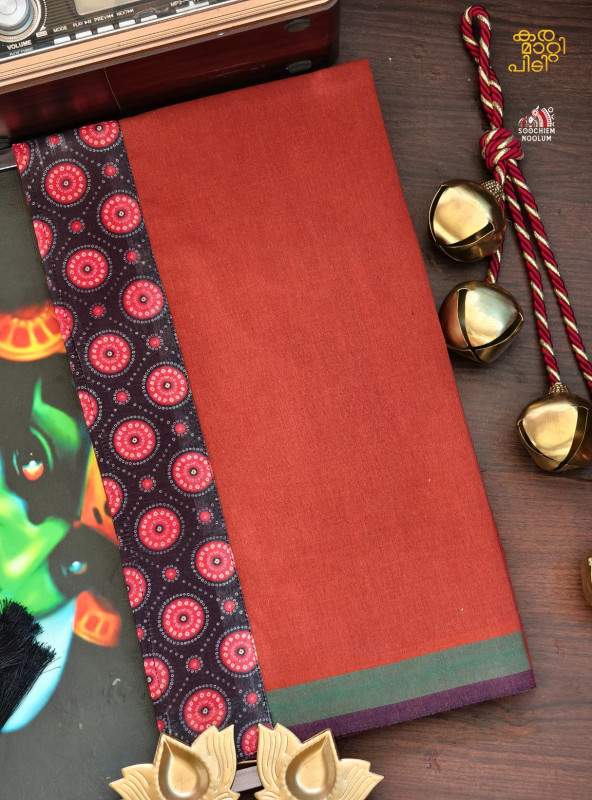 Kavy Orange Limited Edition Cotton Dhoti