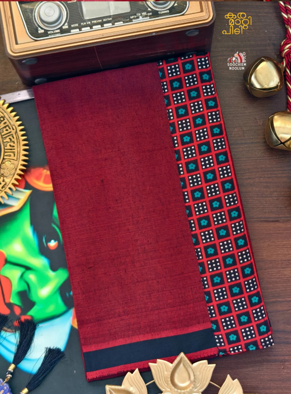 Marood Red Limited Edition Cotton Dhoti