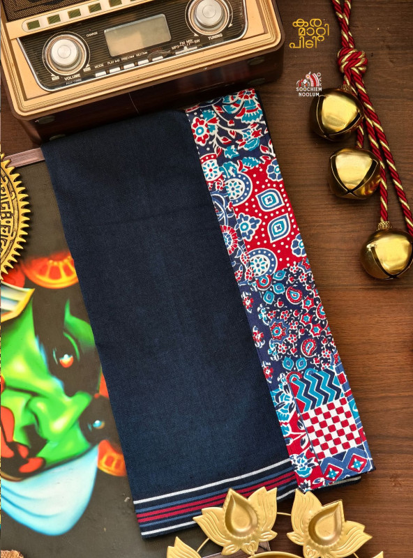 Navy Blue Limited Edition Premium Handloom Dhoti