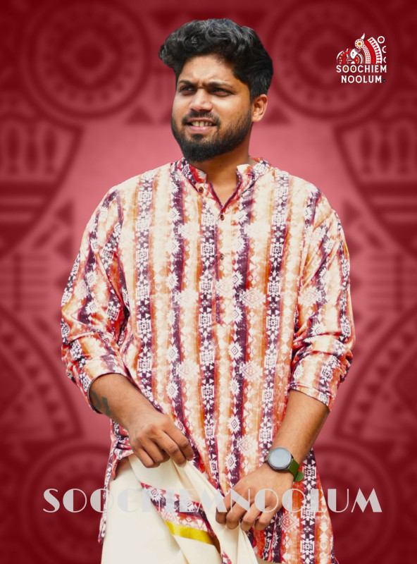 Orange Shaded  Designer Premium Kurta
